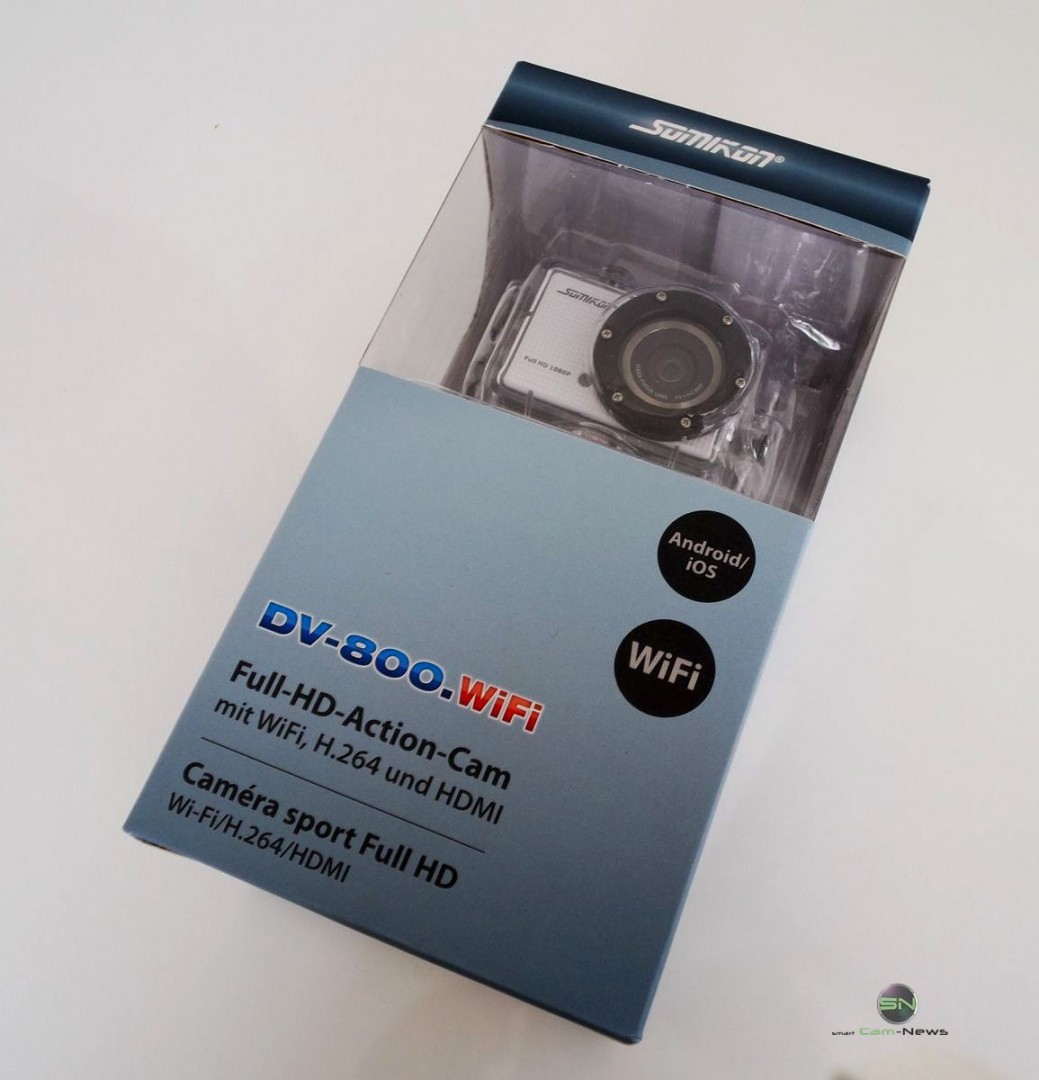 Verpackung - Somikon DV800Wifi - SmartCamNews