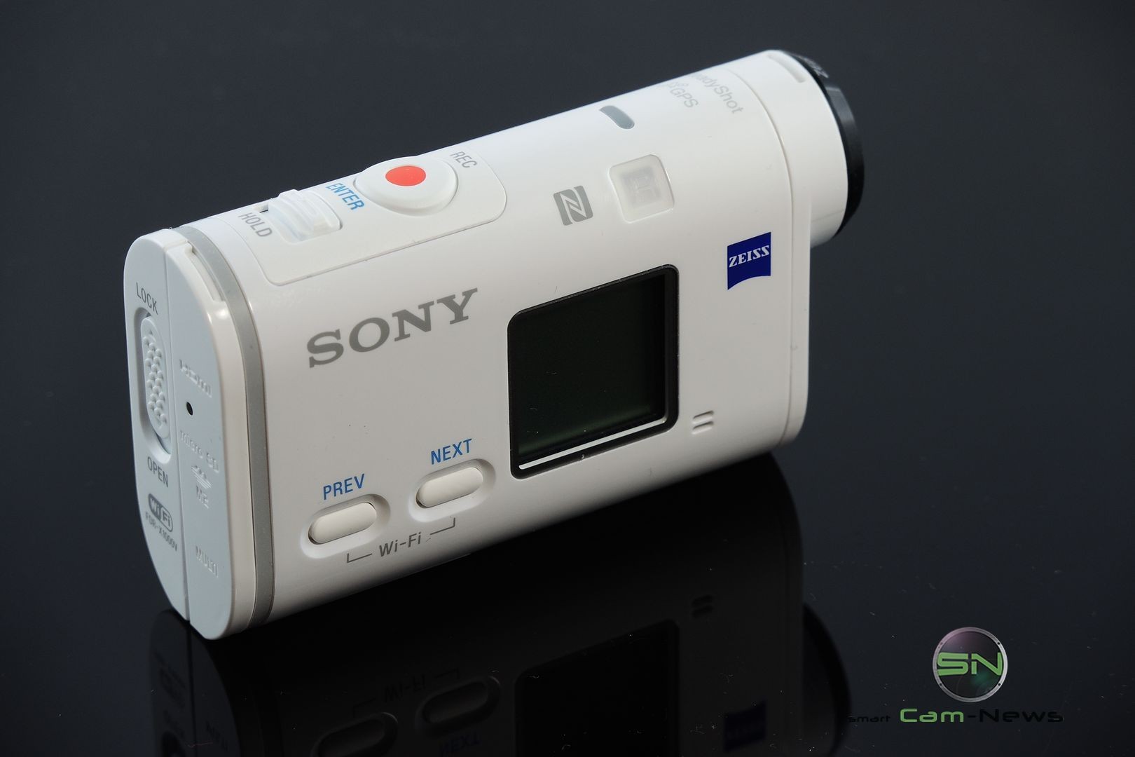 Bedienelemente Display - Sony X1000V 4K ActionCam - SmartCAMNews