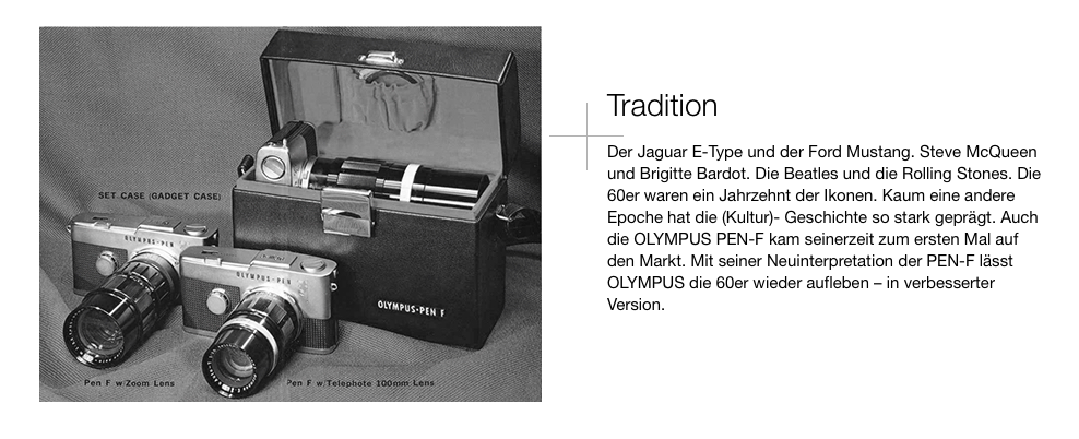 Olympus PEN-F - Tradition